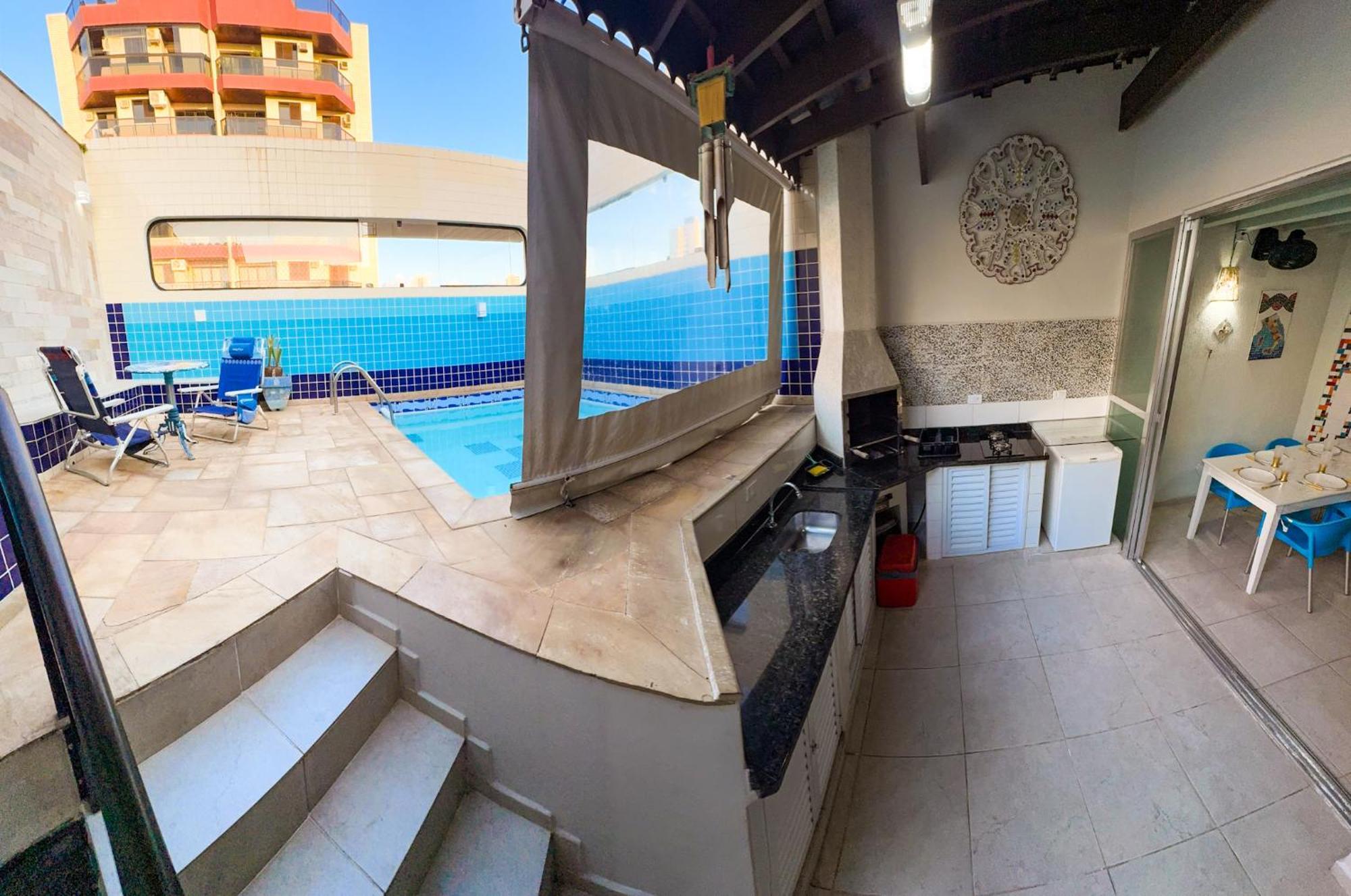 Cobertura 51 De 3 Quartos Com Piscina E Churrasqueira Privativa Guaruja Ngoại thất bức ảnh